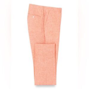 New Paul Frederick Salmon Linen Pants 38 x 30 C30